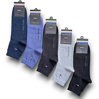 Шкарпетки чоловічі демісезонні бавовна середні Tommy Hilfiger, Туреччина, розмір 40-42, асорті, 04466