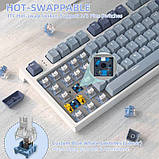 Бездротова клавіатура ATTACK Shark K86 Blue | RGB підсвітка | HotSwap, фото 7