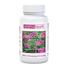 Нервостабіл Форте + валеріана 60 капсул по 0,3 г Амрита
