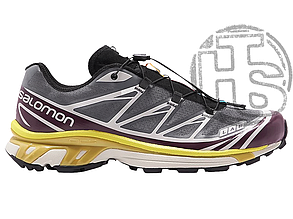 Чоловічі кросівки Salomon XT-6 Advanced Grey Black Yellow L41086400