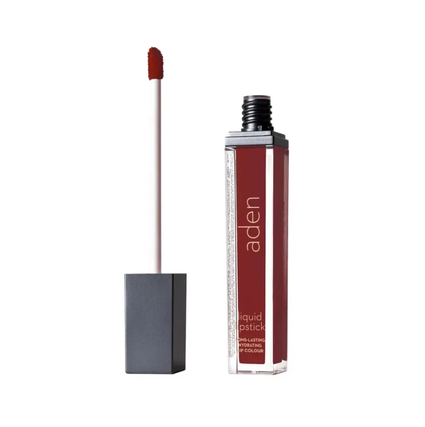 Суперстійка рідка помада для губ Aden Liquid Lipstick - №23 Currant (7 ml)