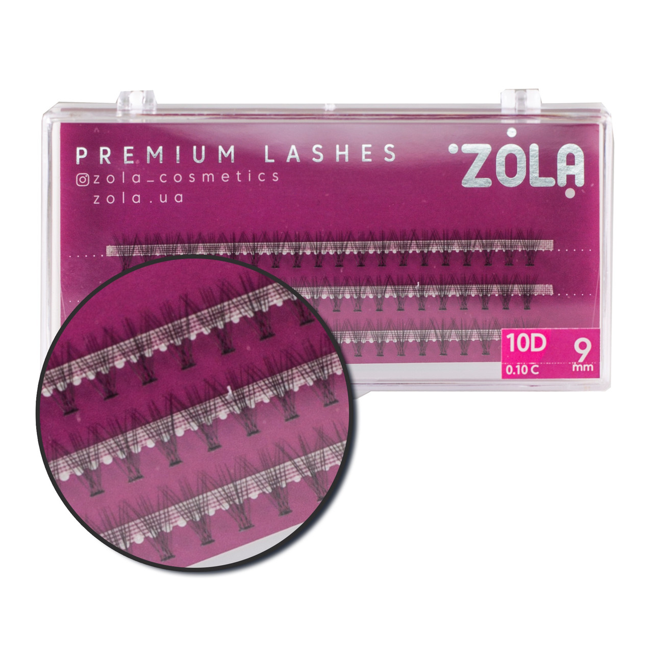 Вії-пучки ZOLA 10D 9 mm, фото 1