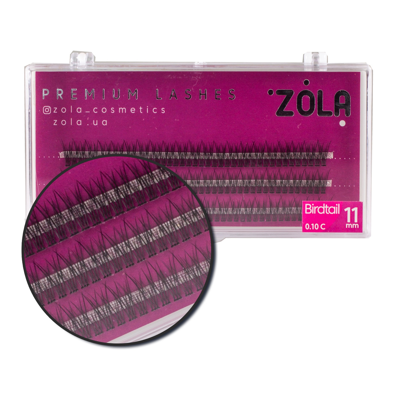 ZOLA Вії-пучки Birdtail 11 mm