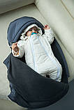 Зимовий конверт на виписку зимовий чохол у коляску конверт-чохол для новонародженого, фото 6