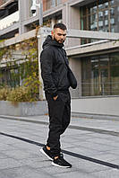 Костюм чоловічий спортивний nike весна осінь з блискавкою Найк костюми комплект вітрівка штани плащівка