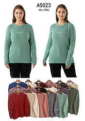 Светр жіночий Kiss me реглан крупна в'язка, фабричний Китай різні кольори. Розміри  XXL/XXXL