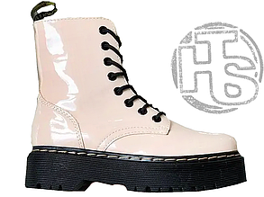 Жіночі черевики Dr. Martens Jadon Beige Lacquer ALL04577