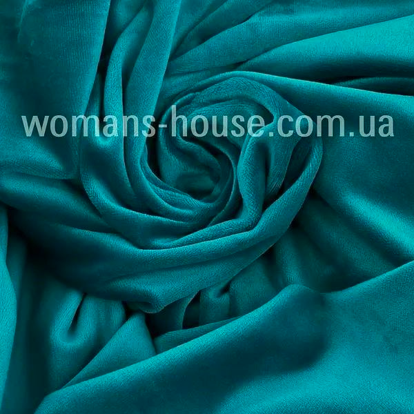 Тканина Плюш велюр стрейч спорт 180 см. Смарагд, фото 1
