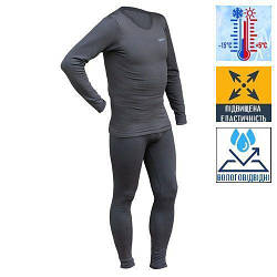 Термобілизна чоловіча Tm Warm Soft. XXL-XXXL/50-52р. Стрейч. Сірий. Комплект термобілизни футболка +кальсони UTRUM-019.