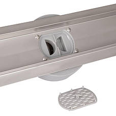 Лінійний трап Qtap Scorpio FA700 з неіржавкої сталі (поворотний сифон/сухий закрив) 700 мм, фото 5