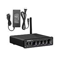 Підсилювач звуку AIYIMA A03 black + блок живлення 24 V. Bluetooth 5.0, AUX, 50Wx2+100 W (TPA3116)