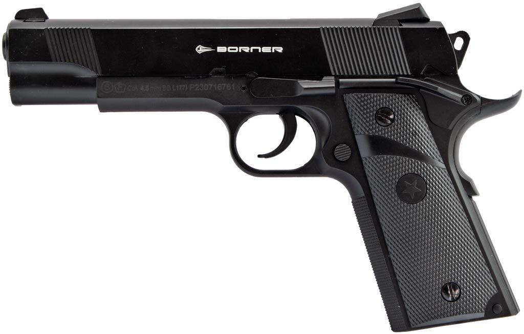 Пневматичний пістолет Borner Predator Elite (Colt 1911, метал) JGR