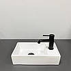 Умивальник (раковина) VBI LAGO L WHITE накладний підвісний, фото 3