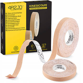 Стрічка кінезіологічна (кинезіотейп) 4FIZJO 1 см x 5 м Biege (P-5905973400800)