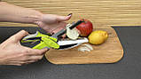 Кухонний ніж-ножиці для нарізки Clever Cutter Knife АХ-6 Розумний Ніж, фото 3