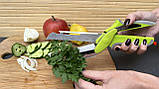 Кухонний ніж-ножиці для нарізки Clever Cutter Knife АХ-6 Розумний Ніж, фото 7