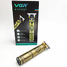 Професійна машинка для стрижки голови VGR, Електрична машинка з насадкою для бороди LF-34, фото 5