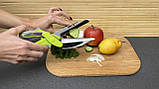 Кухонний ніж-ножиці для нарізки Clever Cutter Knife АХ-6 Розумний Ніж, фото 9