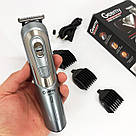 Професійна бритва-машинка для стрижки волосся GEMEI GM-6112 Машинка для стрижки короткої GA-37, фото 7