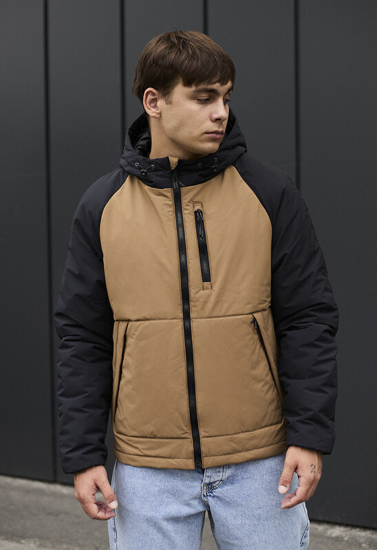 Молодіжна куртка Staff na brown & beige, фото 1