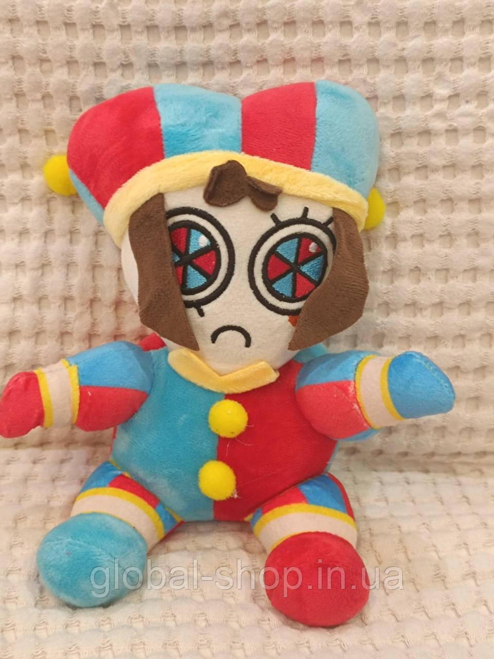 М'яка іграшка клоун пам'ятай, "Диволивий Цифровий Цирк" The Amazing Digital Circus, 25 см