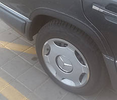 Накладки на арки 1989-1995 (4 шт, чорні, ABS-пластик) для Mercedes E-сlass W124 рр