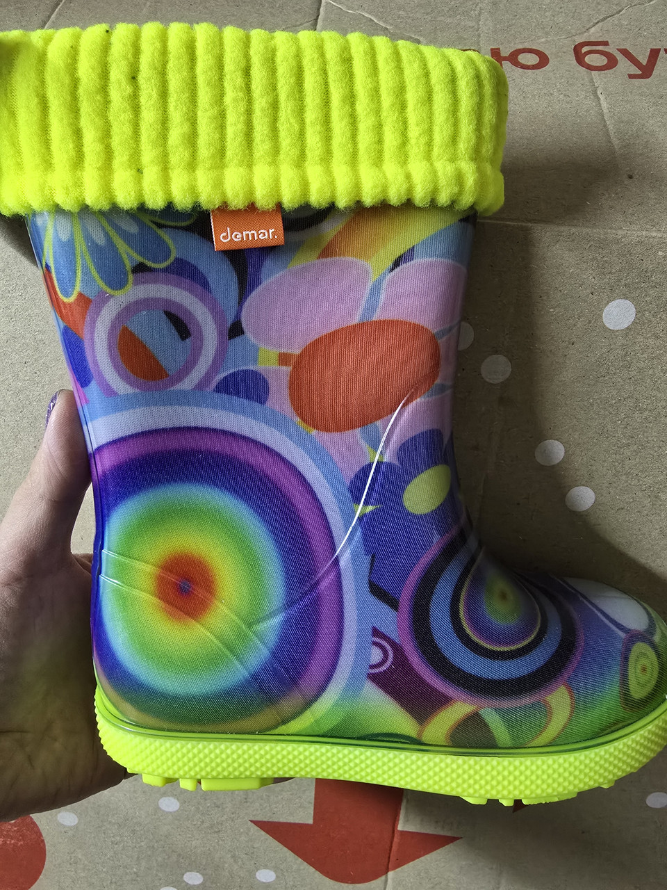 Чоботи гума, р.26-27. Demar, фото 1