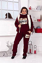 Спортивний костюм жіночий теплий з жилеткою, фото 4