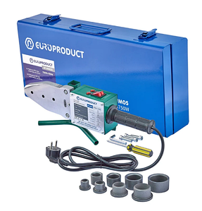Паяльник для поліпропіленових труб EUROPRODUCT EP.WM05, 750W+750W