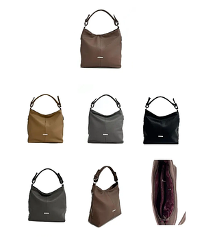 Сумка жіноча містка на блискавці зі штучної шкіри у різних кольорах Yura