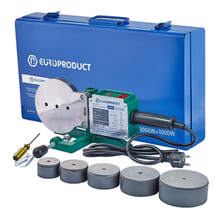 Паяльник для поліпропіленових труб EUROPRODUCT EP.WM06, 1000W+1000W