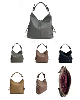 Сумка жіноча містка на блискавці зі штучної шкіри у різних кольорах Yura