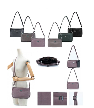 Сумка жіноча крос-боді 27*16 см на блискавці зі штучної шкіри у різних кольорах Yura