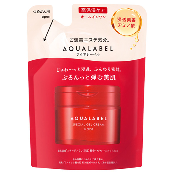 Shiseido Aqua Label Special Gel-Cream EX Moist зволожуючий крем-гель 5 в 1 із колагеном GL, Refill 81 г, фото 1