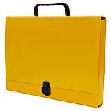 Портфель на замку, 40 мм, А4, картонний, PP-покриття, фото 5