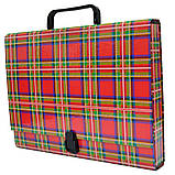 Портфель на замку, 40 мм, А4, картонний, PP-покриття, фото 10