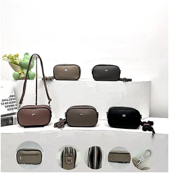 Сумка жіноча крос-боді 17,5*13,5 см на два відділення зі штучної шкіри у різних кольорах Yura