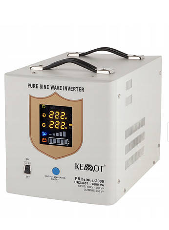 Джерело безперебійного живлення КЕМОТ SINUS PRO-1200 12/230V (1200/2000W), фото 1