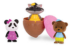 Набір ігрових фігурок 3 шт Li`l Woodzeez "Bobblehead" Серія 3 (Niz15706)