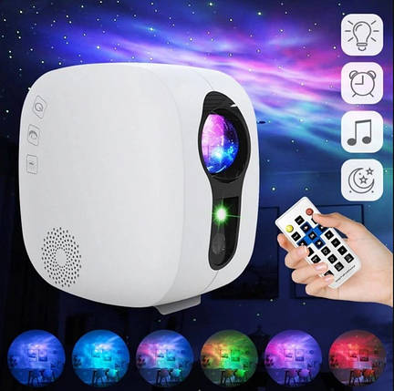 Нічник проектор зоряного неба Starry Sky 2503 white N, фото 3