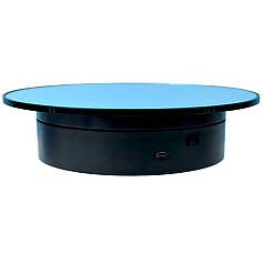 Стіл для предметної зйомки, що обертається, дзеркальний Electric Mirror Turntable 20 см Black N