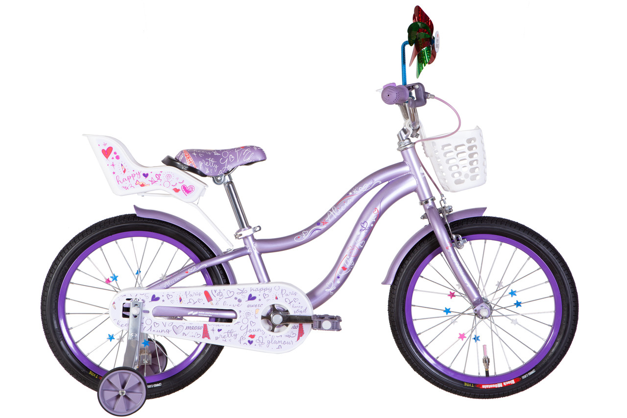 Дитячий велосипед 18" Formula ST ALICIA BH на зріст 110-125 см бузковий