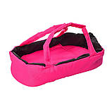 Коляска для ляльки Melogo МАЛІНОВА арт. 9346W, фото 4