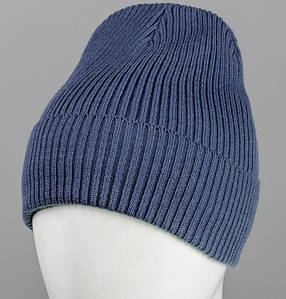 Одинарна Резинка з відворотом FERO (201030), Сіро-синій