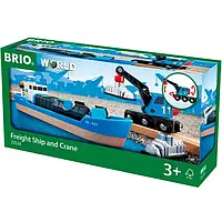 BRIO - Корабель для залізниці з вагоном-краном
