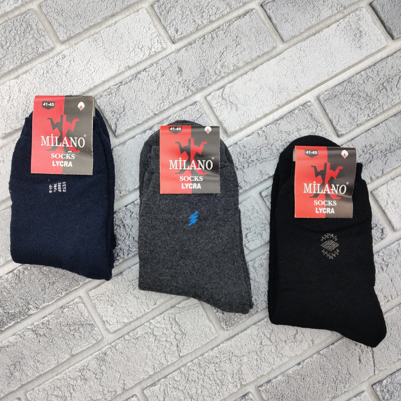 Шкарпетки чоловічі високі зимові з махрою р.41-45 асорті MILANO 30039117, фото 1