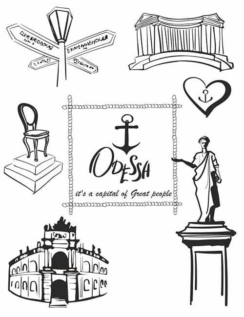 Макет для друку на футболці Odessa is a capital of Great people