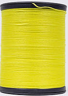 Нитка вощена, 0,45 мм яскраво-жовта (S077/M177), круглий шнур 220 метрів Galaces