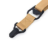 Тактичний одноточковий двоточковий ремінь HB-043 MS3 чорний, фото 3