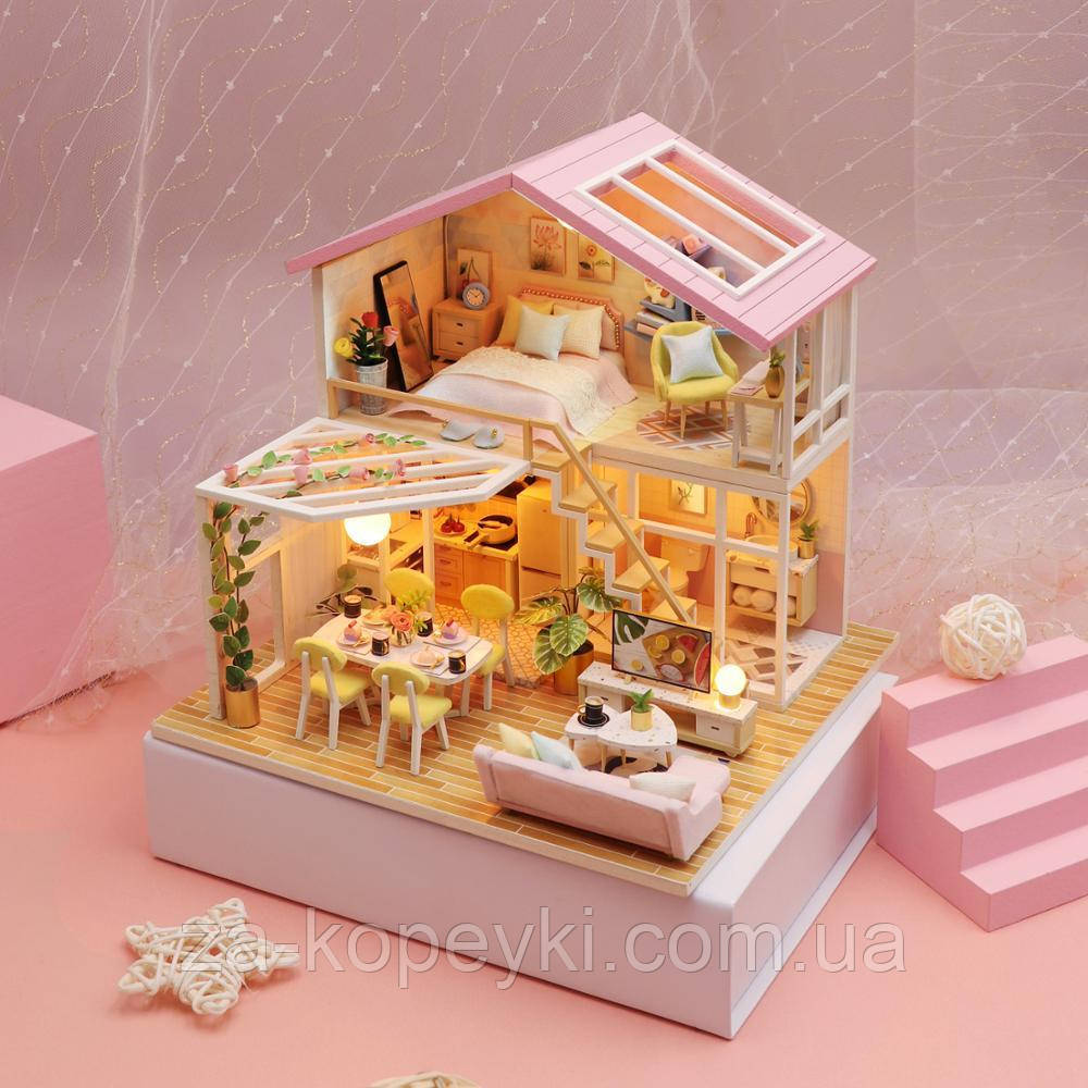 Румбокс Солодкий Час Cutebee Sweet Time DIY Dollhouse Kit Інтер'єрний конструктор M2001